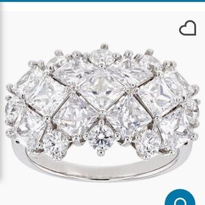 🆕Cubic Zirconia Rhodium over sterling Ring 7.77ctw